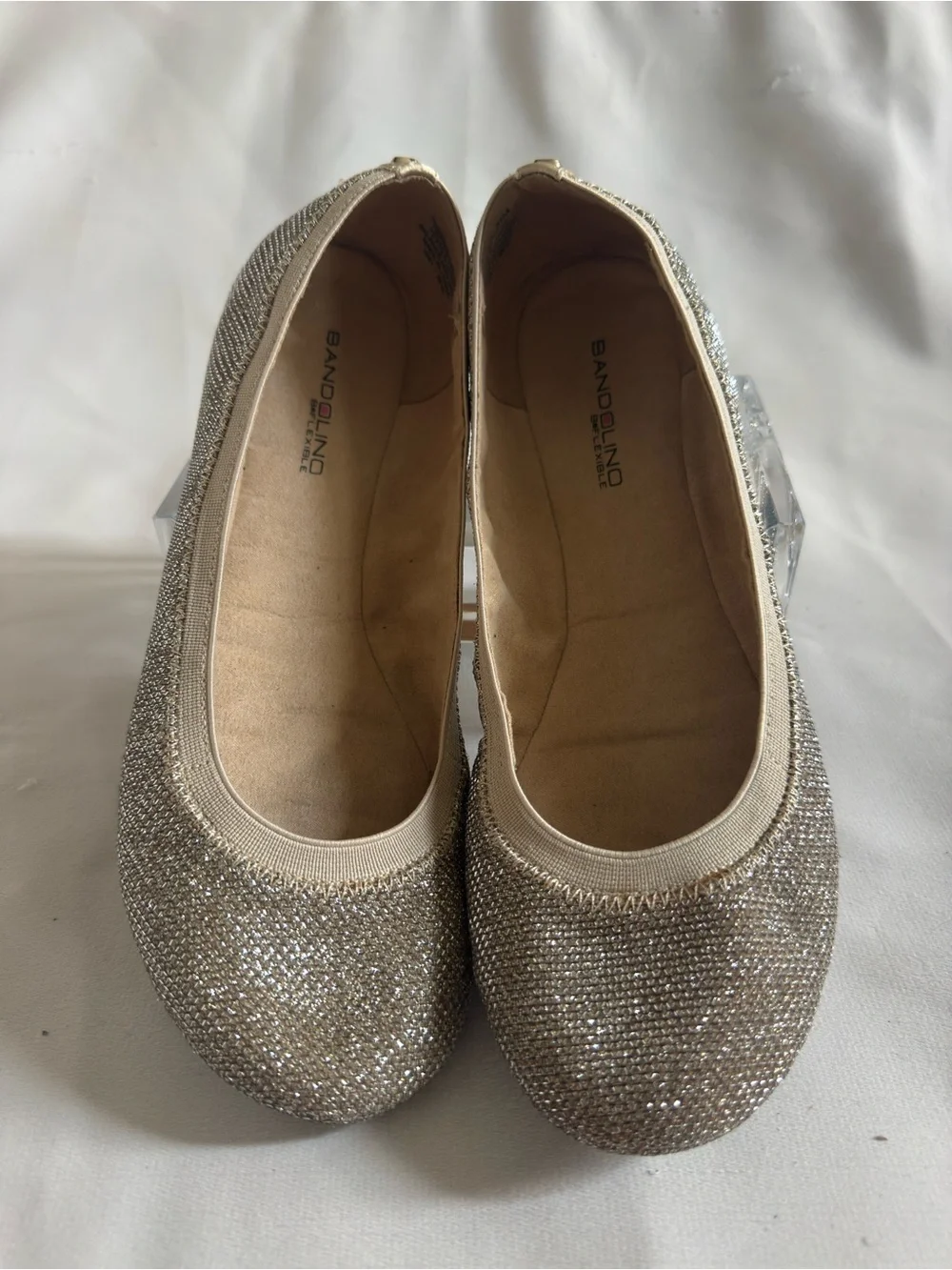 Bandolino Edition Metallic Shimmer Ballet Flats Size 8.5M